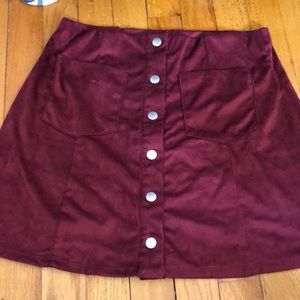 Maroon  skirt from forever 21